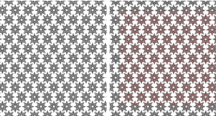 Repeating shapes: many points, but they all look alike